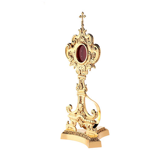 Reliquary in gold-plated brass with decoration 5
