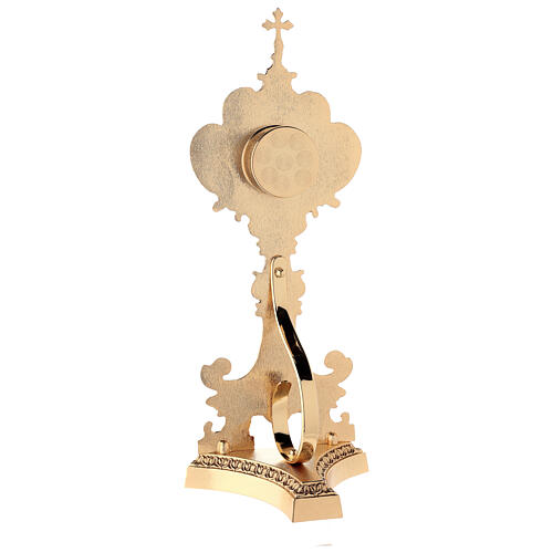 Reliquary in gold-plated brass with decoration 6