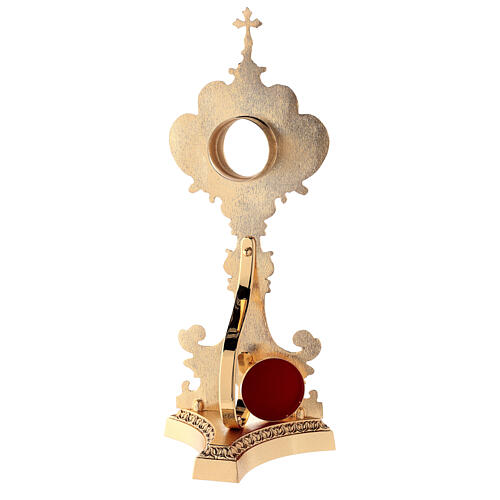 Reliquary in gold-plated brass with decoration 7