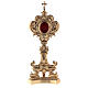 Reliquary in gold-plated brass with decoration s1