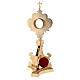 Reliquary in gold-plated brass with decoration s7