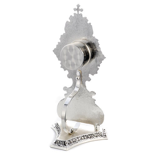 Reliquary in silver plated brass, with decoration 6