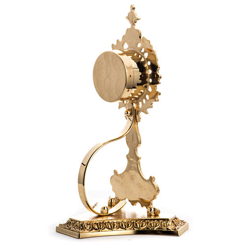 Reliquary in gold-plated brass with base 5