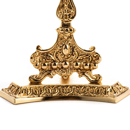 Reliquary in gold-plated brass with base 3