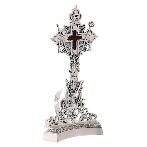 Reliquienschrein Heiliges Kreuz Gussmessing 5