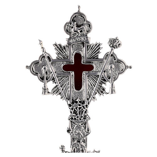 Reliquiario della Santa Croce ottone fuso 2