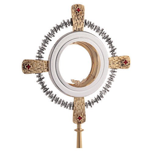 Strahlenkranz Monstranz für Hostie Magna,mit Kreuz 3
