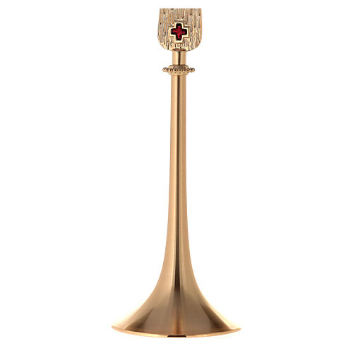 Monstrance for Magna Host cross and red enamels 4