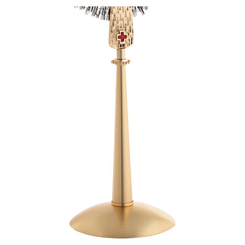 Monstrance for Magna Host cross and red enamels 8