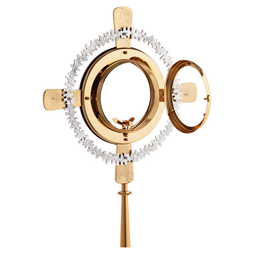 Ostensoir hostie magna émail rouge croix 11