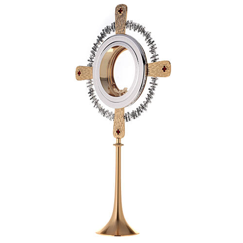 Monstrance for Magna Host cross and red enamels 3
