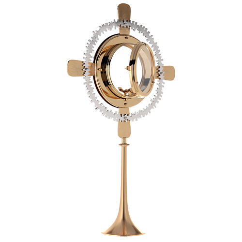 Monstrance for Magna Host cross and red enamels 6