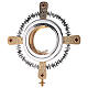 Monstrance for Magna Host cross and red enamels s2