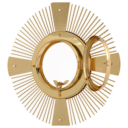 Monstrance for Magna Host 4 Evangelists in brass 6