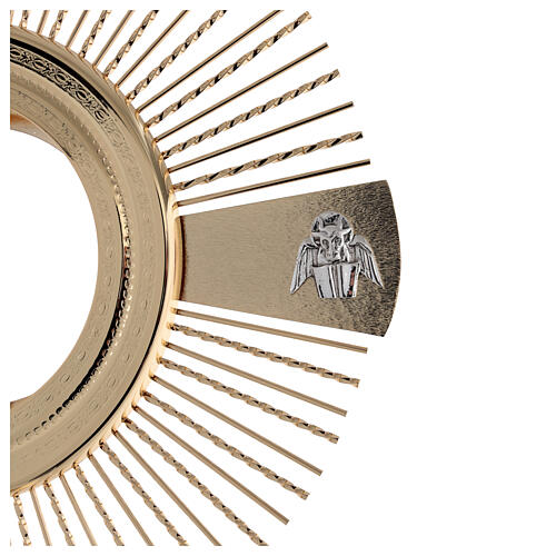 Monstrance for Magna Host 4 Evangelists in brass 4