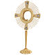 Ostensorio ostia magna 4 evangelisti ottone fuso s1