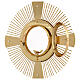 Ostensorio ostia magna 4 evangelisti ottone fuso s6