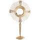 Ostensorio ostia magna 4 evangelisti ottone fuso s1