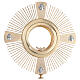 Ostensorio ostia magna 4 evangelisti ottone fuso s2