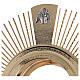 Ostensorio ostia magna 4 evangelisti ottone fuso s6