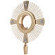 Ostensorio ostia magna 4 evangelisti ottone fuso s7