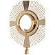 Ostensorio ostia magna 4 evangelisti ottone fuso s10