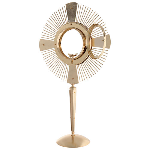 Ostensório hóstia magna 4 evangelistas latão moldado 11