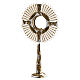 Monstrance in brass, ear of wheat, grapes, for Magna Host s1