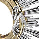 Monstrance in silver brass for Magna Host with angels s2