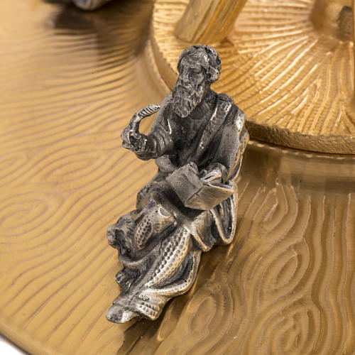 Custódia em bronze dourado com anjos h 60 cm 14