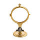 Shrine for Magna Host in brass, H14cm with angel s1