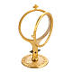 Shrine with angel for Magna Host in brass, H14cm s4