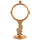 Chapel monstrance in brass with lamb, 17 cm high s4