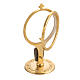 Shrine for Magna Host in gold-plated brass with Chi-Rho and grapes s4