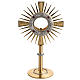 Two tone monstrance with 4 red stones s1