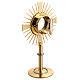 Two tone monstrance with 4 red stones s7