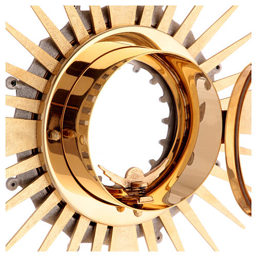 Ostensorio ottone dorato, centro e nodo in bronzo 11