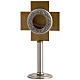 Reliquary in silver-plated brass with edgold-plat cross s1