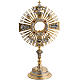 Two tone monstrance with putti and red stones s1