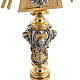 Two tone monstrance with putti and red stones s6