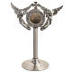 Reliquary in silver-plated brass with angels s1