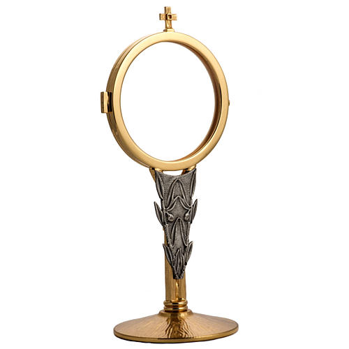 Two tone chapel monstrance in brass 1