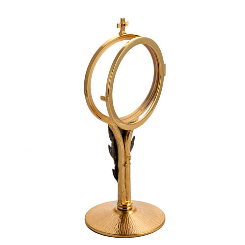 Two tone chapel monstrance in brass 5