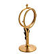 Two tone chapel monstrance in brass s5