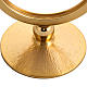 Reliquiar goldenes Messing für Hostie 15 cm s2