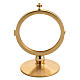 Chapel monstrance in gold plated brass for 15 cm host s1