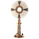 Monstrance in bronze with Evangelists and lilies H55cm s1