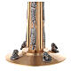 Monstrance in bronze with Evangelists and lilies H55cm s4