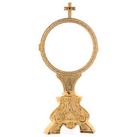 Monstranzen, Custodien, Reliquiare aus Metall: Reliquiar Aussteller barock für Hostie Magna