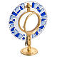 Monstrance in brass with glass mosaic s6